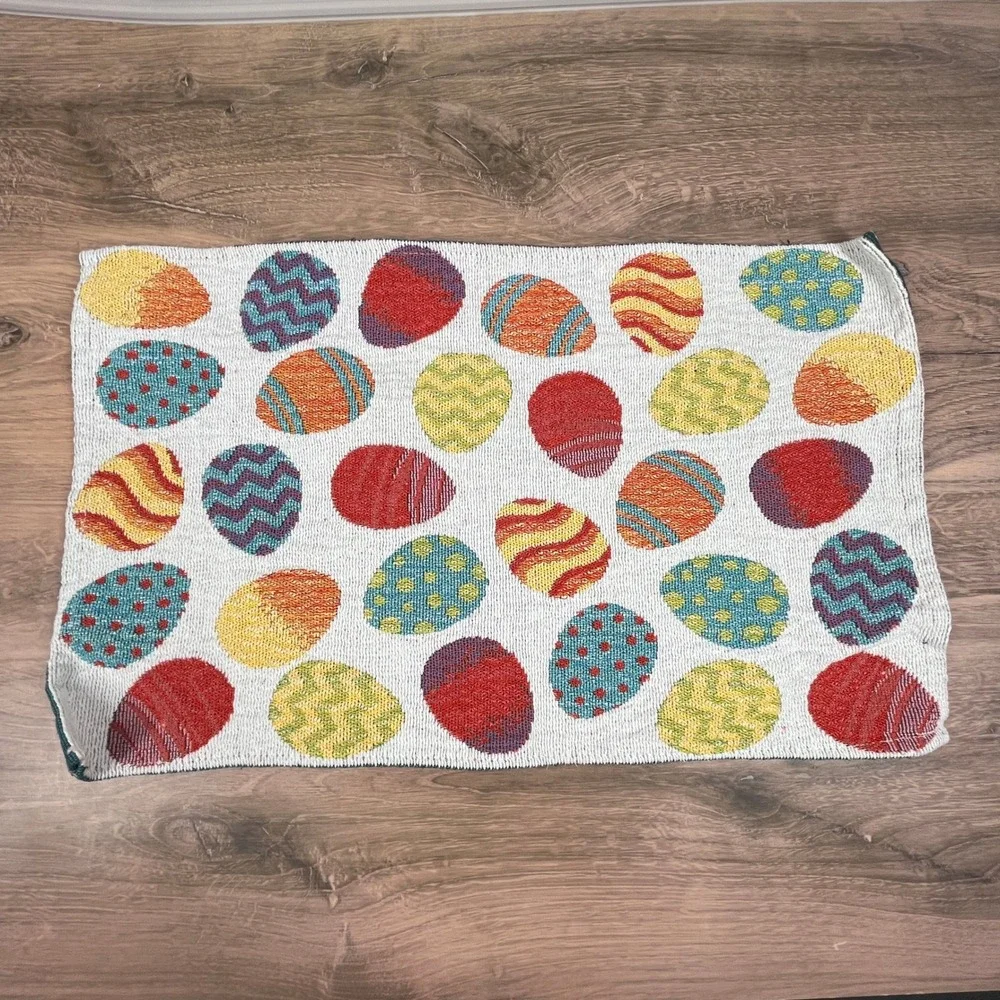 Design Mainstream International Easter‎ Egg Placemats Woven Tapestry Set of 6